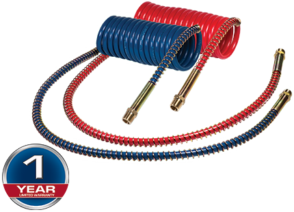 Red and Blue V-line Aircoil Set with LIFESwivel Fittings | Tectran 1721540LV