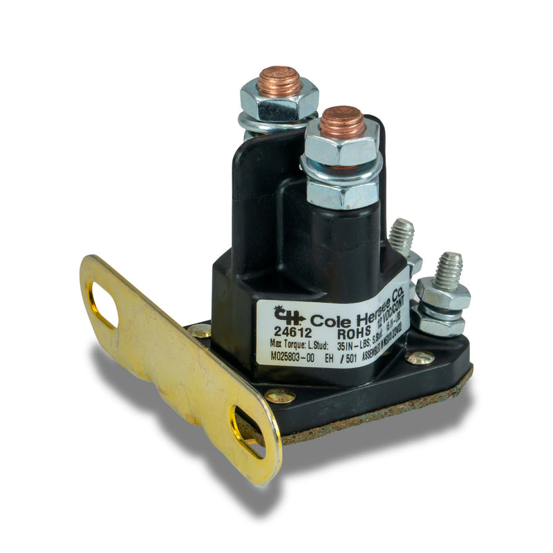 Plastic-Body Intermittent-Duty SPST Series - 14 V Max 200 A Solenoid Relay | 24612BX Cole Hersee