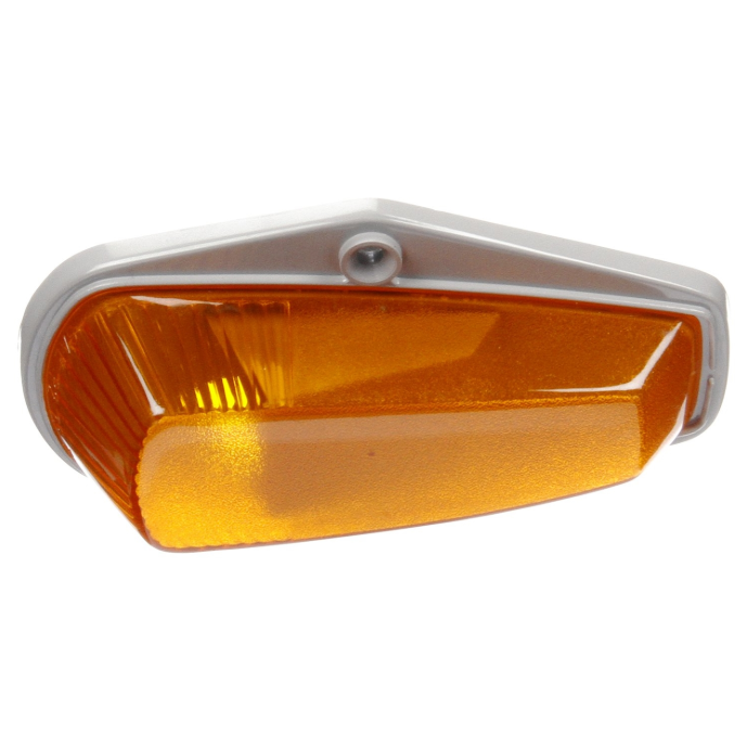25 Series Incandescent Yellow Triangular Marker Clearance Light, 2 Screw Mount | Truck-Lite 25760Y
