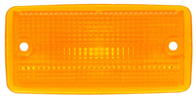 25 Series Yellow Incandescent Rectangular Marker Clearance Light, Socket Assembly & 2 Screw Mount | Truck-Lite 25765Y