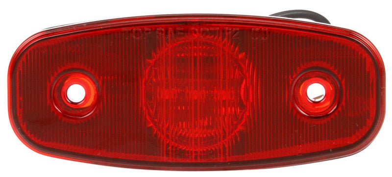 26 Series Red LED 2"x5" Rectangular Marker Clearance Light, PL-10 & Grommet Mount | Truck-Lite 26250R