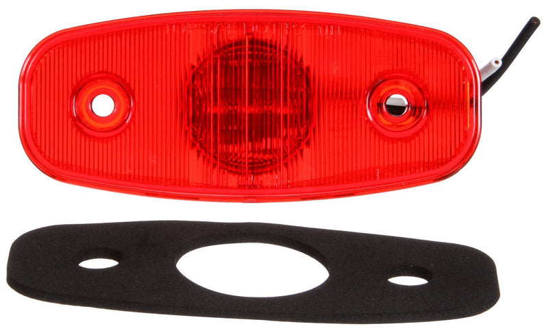 26 Series Red LED 2"x5" Rectangular Marker Clearance Light, 2 Screw & Hardwired | Truck-Lite 26251R