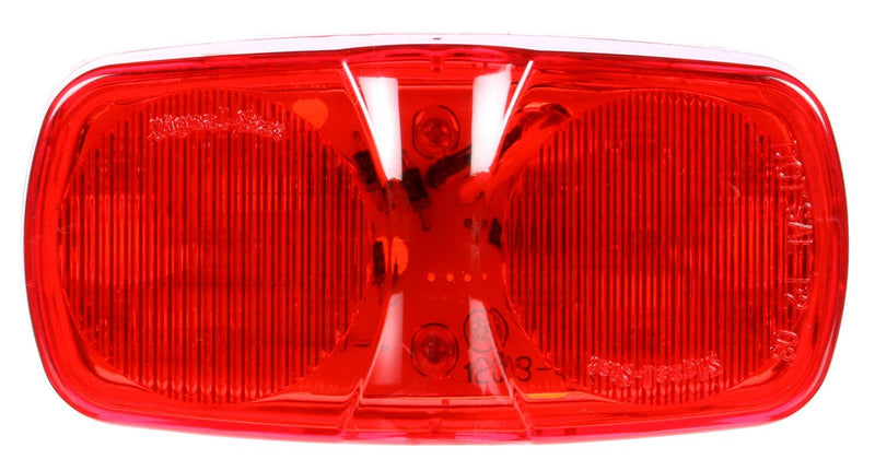 Signal-Stat Red LED 2"x4" Rectangular Marker Clearance Light, Hardwired & 2 Screw Mount | Truck-Lite 2660