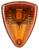 26 Series Yellow Incandescent Triangular Marker Clearance Light, Black Rubber 2 Screw | Truck-Lite 26771Y