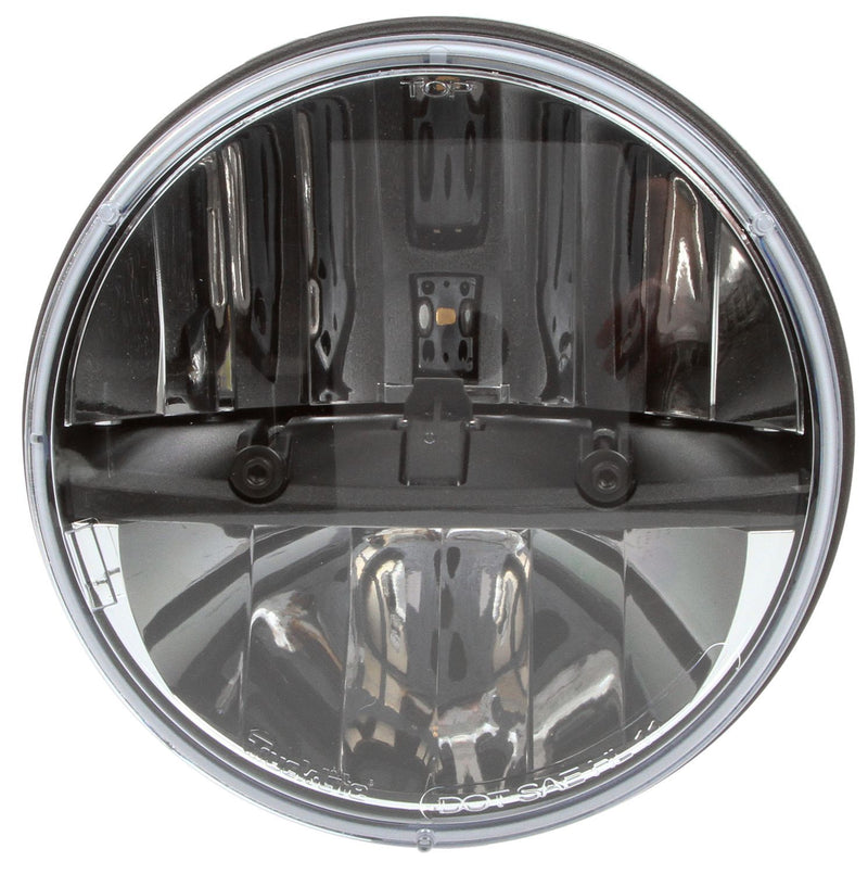 Clear 7" Round High/Low Beam Headlight, Hardwired & H4 Connectors | Truck-Lite 27270C