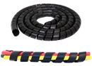 25 ft Black Spiral Wrap, 1 1/4" Inside Diameter | 820SPR-Q Tectran
