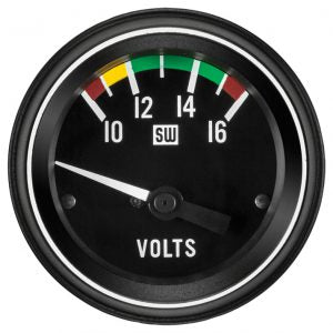 Heavy Duty Voltmeter, 10-16 VDC | 284H Stewart Warner
