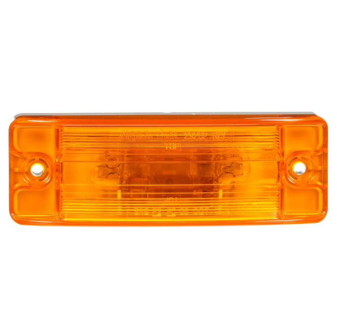 21 Sereis Incandescent Yellow 2"x6" Rectangular Marker Clearance Light, 2 Screw Mount | Truck-Lite 29202Y3