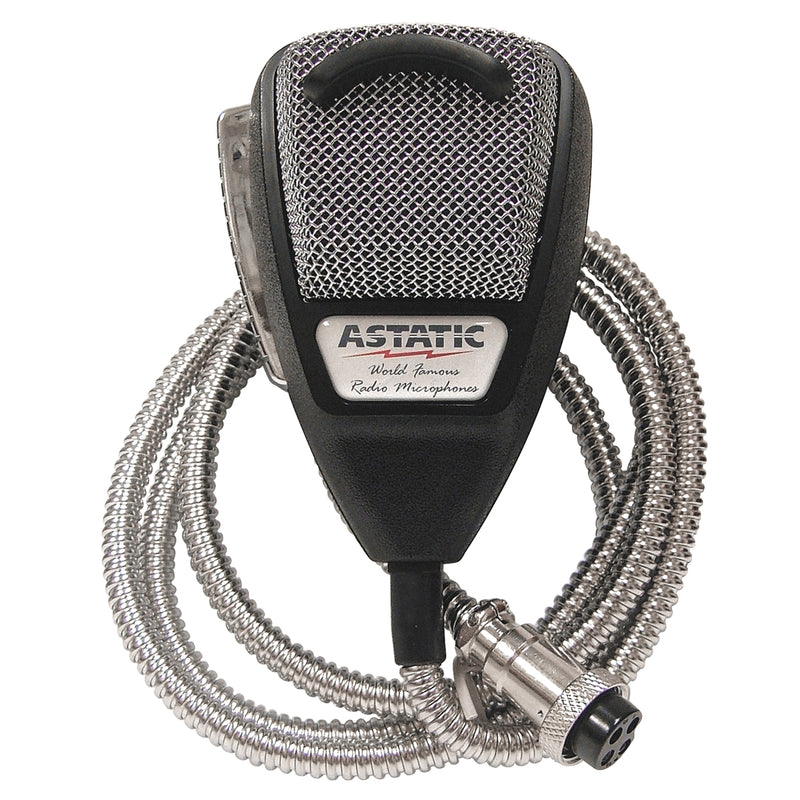 636LSE Noise Canceling 4-Pin CB Microphone, Silver Edition | Astatic 302-10001SE