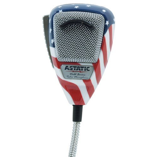 Stars N' Stripes Noise Cancelling 4-Pin CB Microphone | Astatic 302-10309