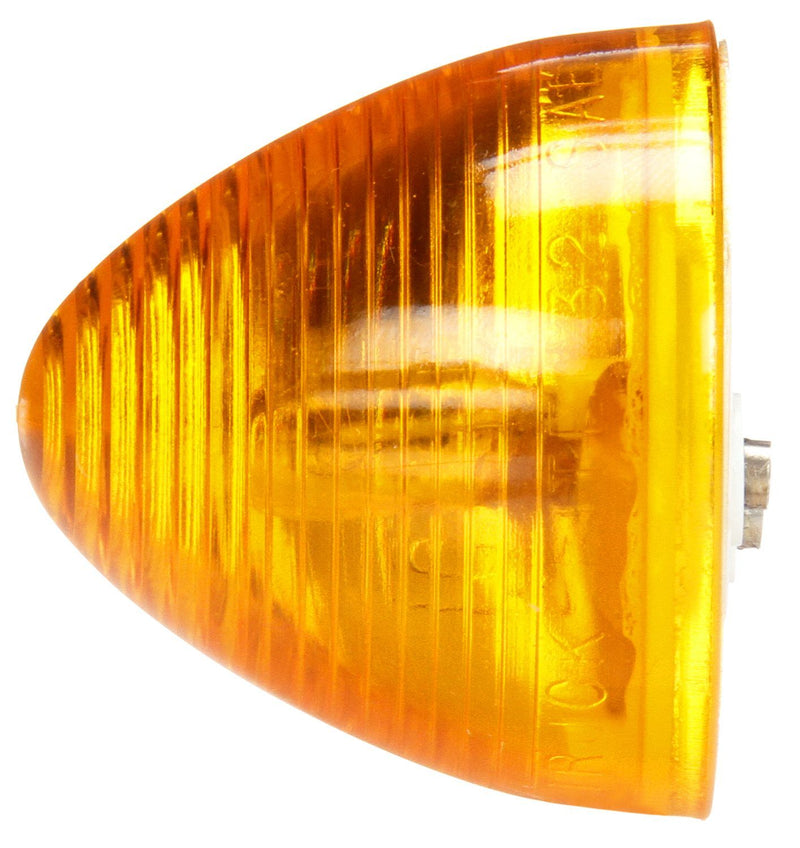 30 Series Yellow Incandescent Beehive Marker Clearance Light, PL-10 & Grommet Mount | Truck-Lite 30201Y