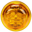 30 Series High Profile LED Yellow Round Marker Clearance Light, PL-10 & Grommet Mount | Truck-Lite 30275Y