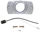 30 Series Gray Polycarbonate 2 Screw Deflector Bracket Mount Kit for 2" Round Shape Lights, PL-10 & Stripped End/Ring Terminal | Truck-Lite 30405