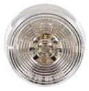 Signal-Stat Clear/Red LED 2" Round Marker Clearance Light, PL-10 & Grommet Mount | Truck-Lite 3051