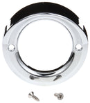 Chrome Plastic Grommet Cover for 2" Round Lights w/ Open Back & Visor Cover | Truck-Lite 30712