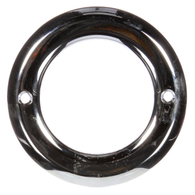 2" Round Chrome Plastic Grommet Cover with Open Back | Truck-Lite 30713