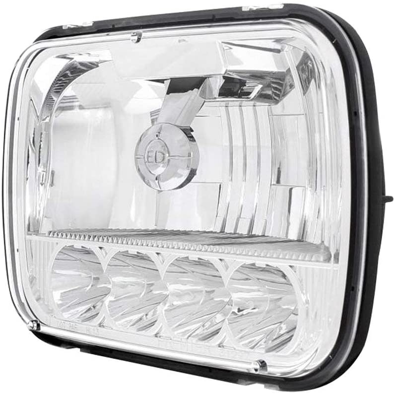 5 High Power LED 5" X 7" Crystal Headlight - High & Low Beam | United Pacific 31297