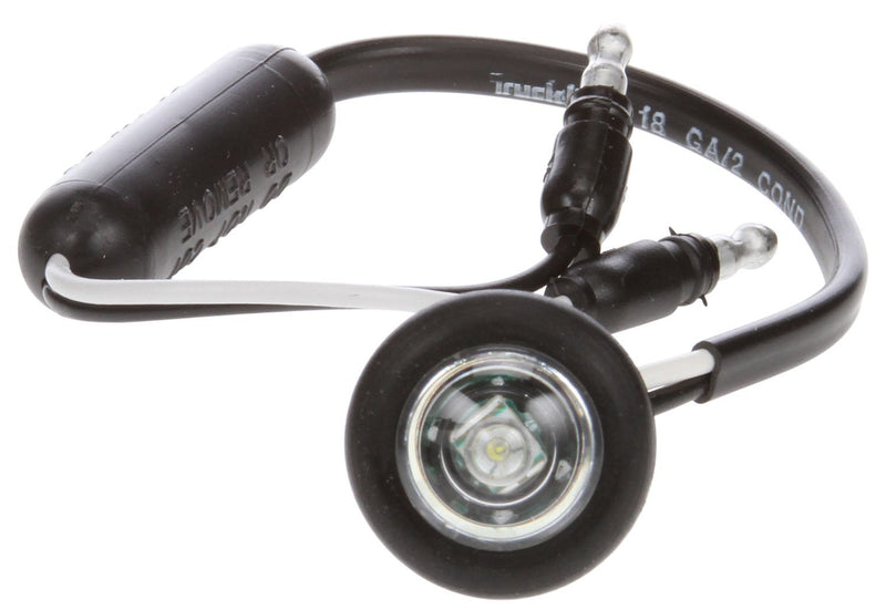 Super 33 .75" Round Clear Auxiliary Light, Hardwired & Black Grommet Mount | Truck-Lite 33060C
