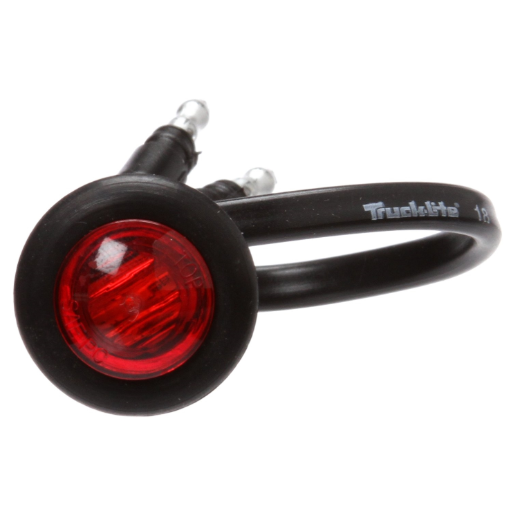 33 Series .75" Red Round Marker Clearance Light Kit, Hardwired Lamp Connection | Truck-Lite 33075R