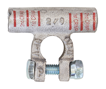 Positive Orange Crimpable Top Post Battery Terminal | Tectran 5014-2/0P