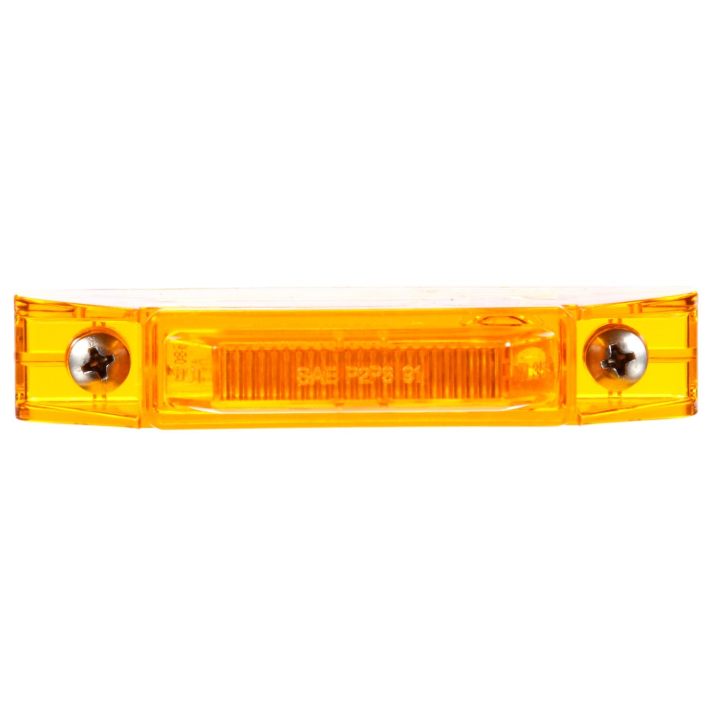 35 Series Yellow 1" X 4" Rectangular Marker Clearance Light, Fit 'N Forget M/C & 2 Screw Mount | Truck-Lite 35200Y