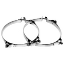 Chrome Muffler Shield Exhaust Clamp for 10" Pipe Diameter | 35933 Walker Exhaust