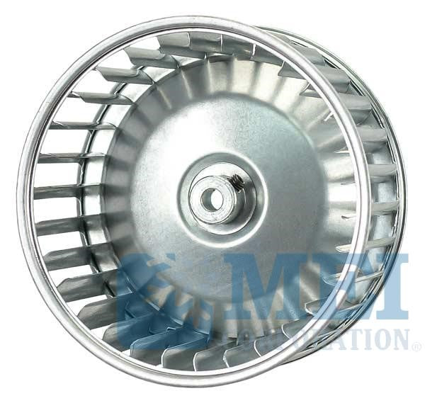 5-3/16" Aluminum Blower Wheel for Red Dot Unit Applications, Hub Insert: 7/8" | MEI/Air Source 3626