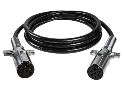 12 ft Straight 7-Way Light Duty ArticFlex Cable, 5/14-2/12 Gauge | 7MAB122MG Tectran