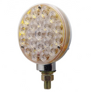 21 LED Single Face Turn Signal Light - Amber LED/Clear Lens | United Pacific 38124