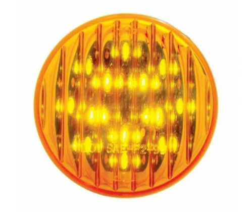 13 LED 2-1/2" Round Light (Clearance/Marker) - Amber LED/Amber Lens | United Pacific 38176