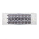 21 LED Rectangular Light (Clearance/Marker) - Amber LED/Clear Lens | United Pacific 38296