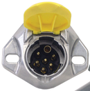 7-Way SAE Bull Nose Auxiliary Socket for Secondary Cables | 680P-75L Tectran
