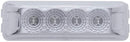 4 LED Reflector Rectangular Light (Clearance/Marker) - Red LED/Clear Lens | United Pacific 39466