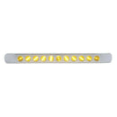 11 LED 17" Turn Signal Light Bar With Bezel - Amber LED/Amber Lens | United Pacific 39690