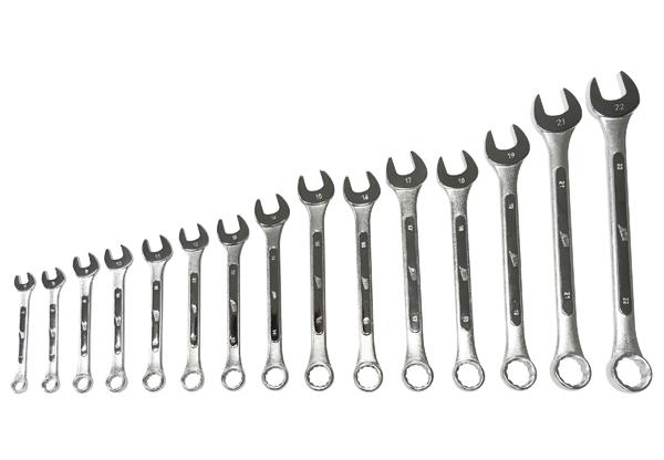 15 Pc. Metric Raised Panel Combination Wrench Set | 1115 ATD Tools