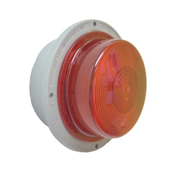Red Incandescent Deep Stop/Turn/Tail/License Light w/ Ground Strap | 400067 Betts Lighting