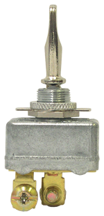 2 Position On - Off Chrome Toggle Switch | Tectran 19-1020