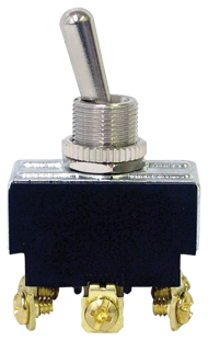 On - Off - On Chrome Toggle Switch | Tectran 19-1027