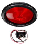 40 Economy Red Incandescent 4" Round Stop/Turn/Tail Light, PL-3 & Black Grommet Mount | Truck-Lite 40028R