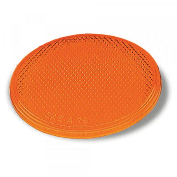 3" Round Amber Stick-On Reflector | Grote 40053