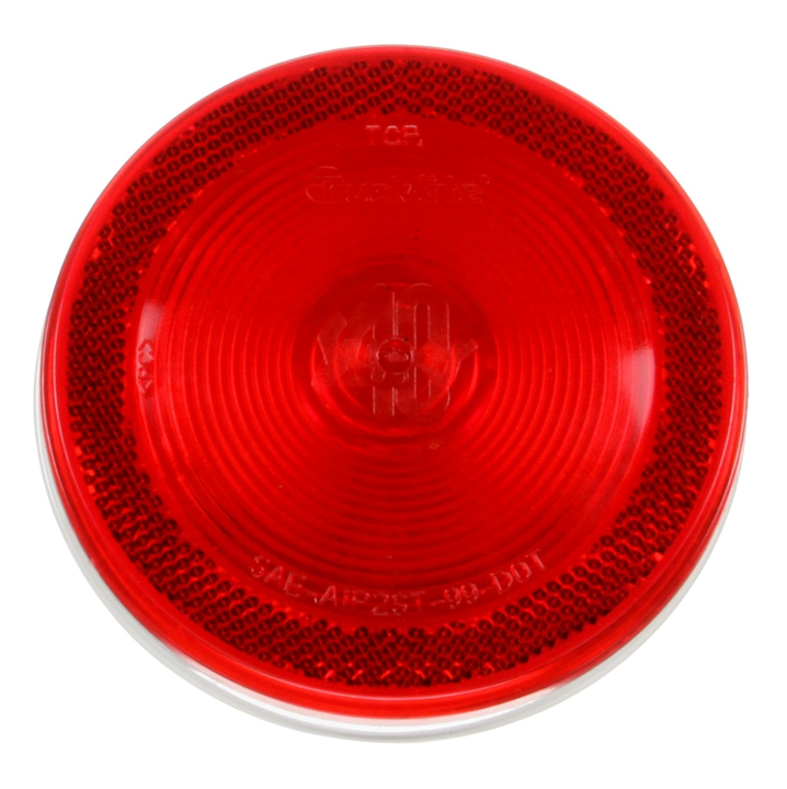 Super 40 Incandescent Red 4" Round Stop/Turn/Tail Light, PL-3 Connection & Grommet Mount | Truck-Lite 40248R