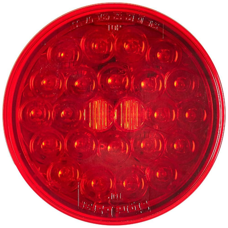 Signal-Stat 4.31" Round 24-LED Stop/Turn/Tail Light, PL-3 Connection for Grommet Type Mount | Truck-Lite 4050-3