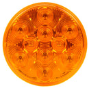 Signal-Stat Yellow LED 4" Round Front/Park/Turn Light, PL-3 & Grommet Mount | Truck-Lite 4058A