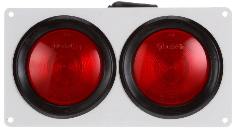 40 Series Red Incandescent Light Module for Stop/Turn/Tail Light, 4 Screw Bracket Mount | Truck-Lite 40742