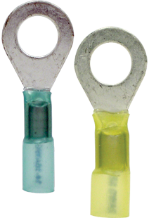 Solder & Shrink Ring Terminal, 16 - 14 Gauge (Pack of 25) | TB10S Tectran