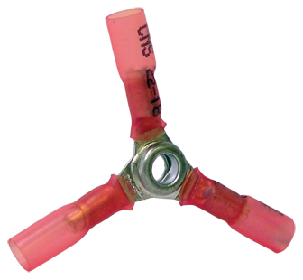 Heat Shrink Y Union Terminal, 16-14 Gauge (Pack of 25) | TBY-ST Tectran