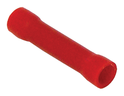 Insulated Vinyl Butt Connector, 22-18 Gauge (Pack of 100) | TRB Tectran