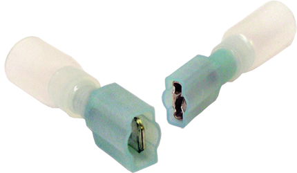 Female Heat Shrink Quick Connectors, 16-14 Gauge (Pack of 25) | TRFI-ST Tectran