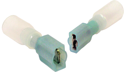 Female Heat Shrink Quick Connectors, 12-10 Gauge (Pack of 25) | TYFI-ST Tectran
