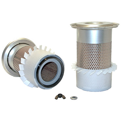 Cellulose Air Filter w/ Fin and Metal Ends, 8.21" | 42477 WIX